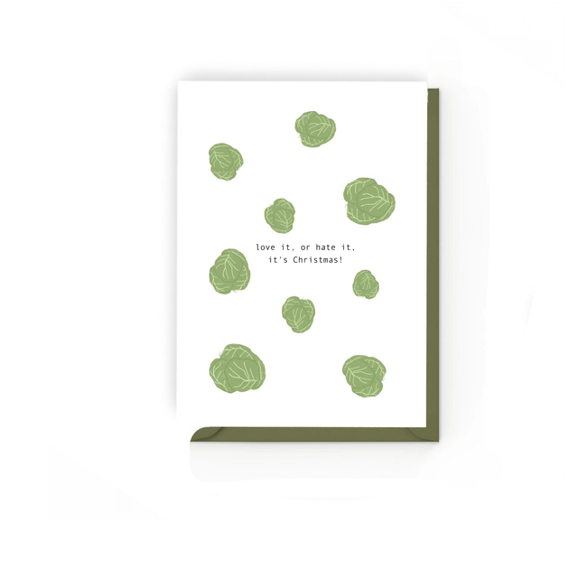 Brussels - Illustrated Christmas Card    