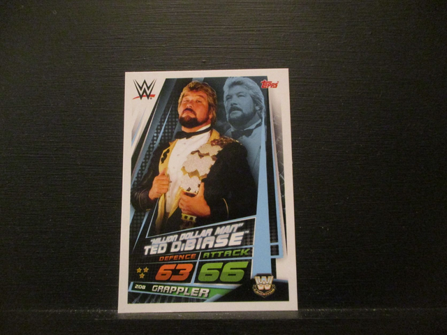 "Million Dollar Man" Ted DiBiase - W Legends Slam Attax Universe Original Trading Card #208