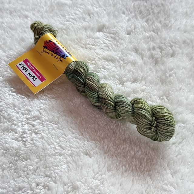 X-Mas Moss — BFL Sock Mini — 20g