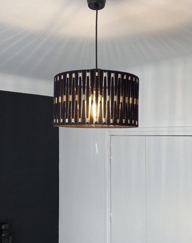 Suspension, lustre macramé 