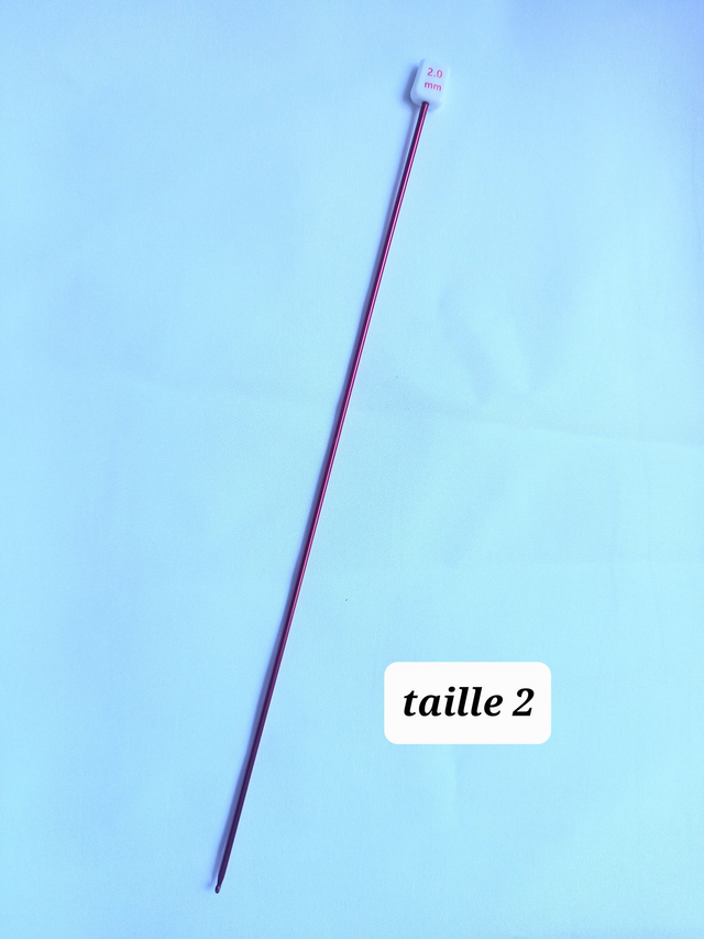 Crochet tunisien taille 02