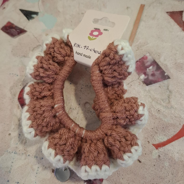 Rik-17 chouchou vieux rose blanc