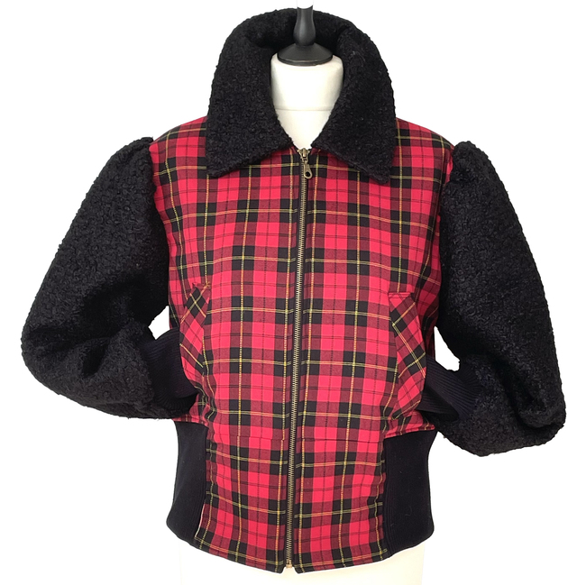 Bomber femme tartan - taille 40 (fr)