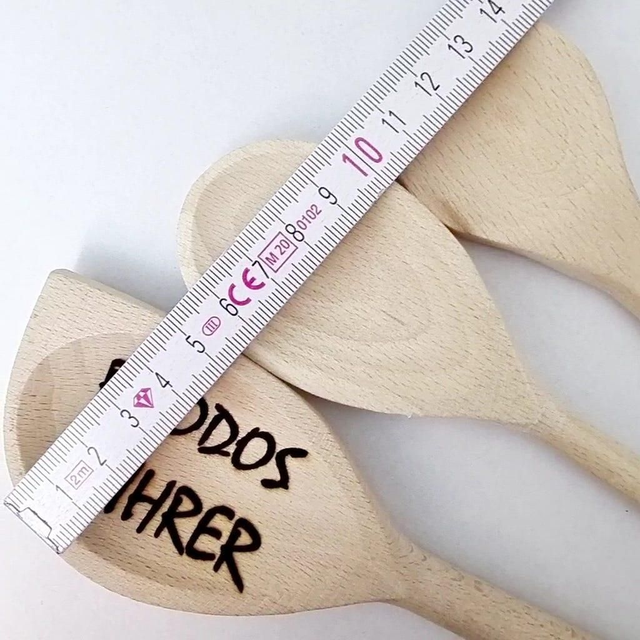 Kochlöffel inklusive Lasergravur in der Löffelinnenseite