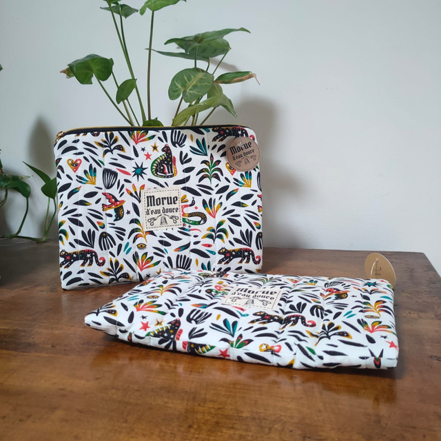 Pochette jungle colorée