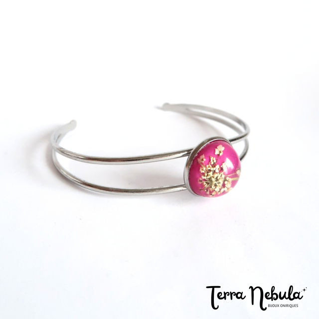Bracelet fleuri Pep&#039;s (rose) | BR06 | Ombelles