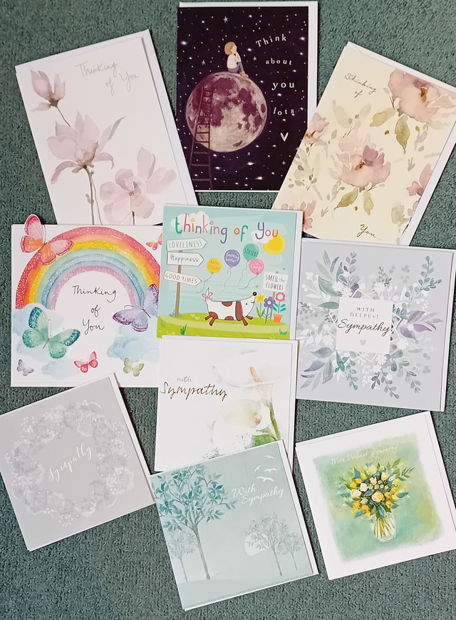 Sympathy / Thinking of You card bundle (10)