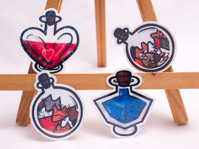 Naklejka ELIKSIR potężne mikstury na rożne problemy