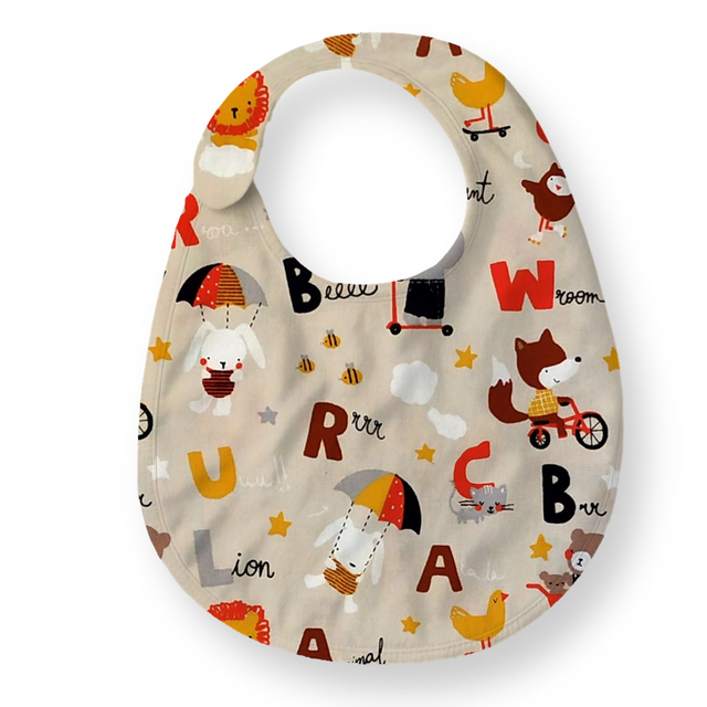 Bavoir Bébé Alphabet des Animaux