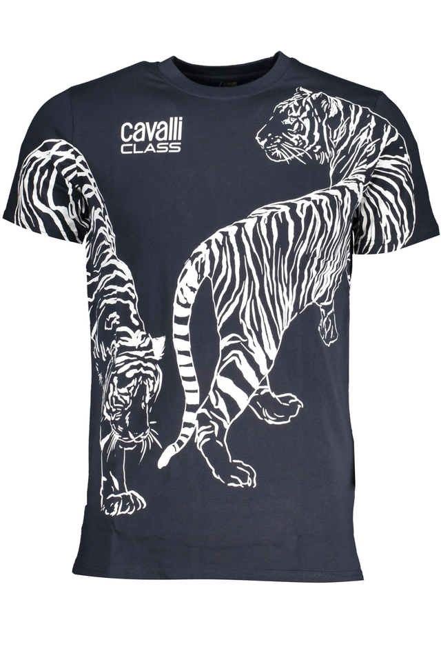 CAVALLI CLASS T-SHIRT MANICHE CORTE UOMO BLU
