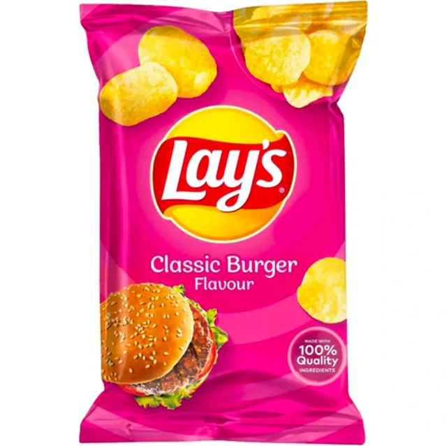 Lay's Classic Burger Crisps (175g)