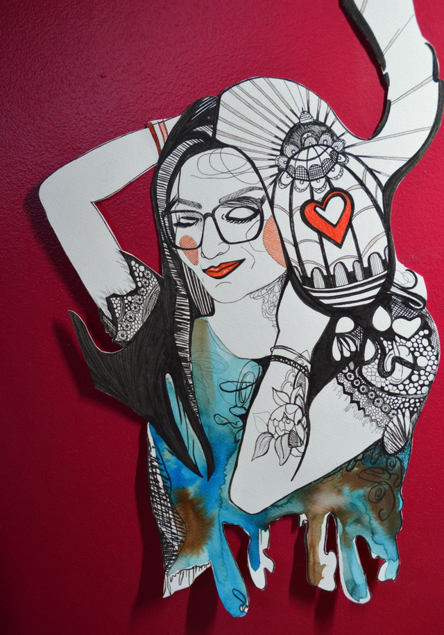 Tirage A4 "Liberté" sur papier d'art