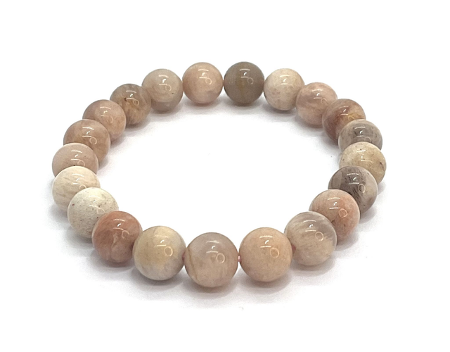 Bracelet Pierre de Lune Rose 8mm