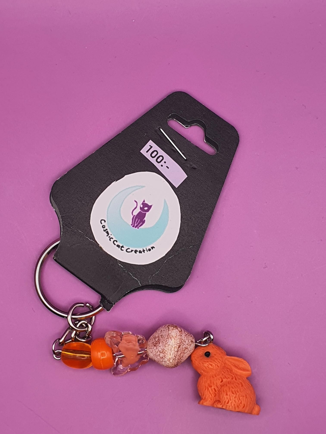 Keychain Rabbit Orange 