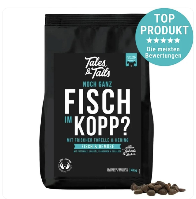 Tales and Tails softes Trockenfutter mit frischer Forelle und Hering (4 kg)