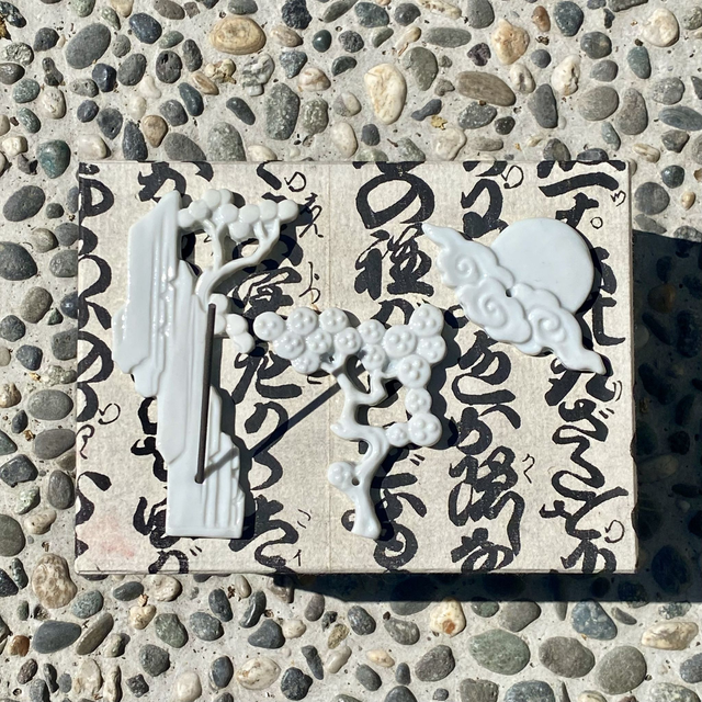 Kutani Incense Holder SANSUI