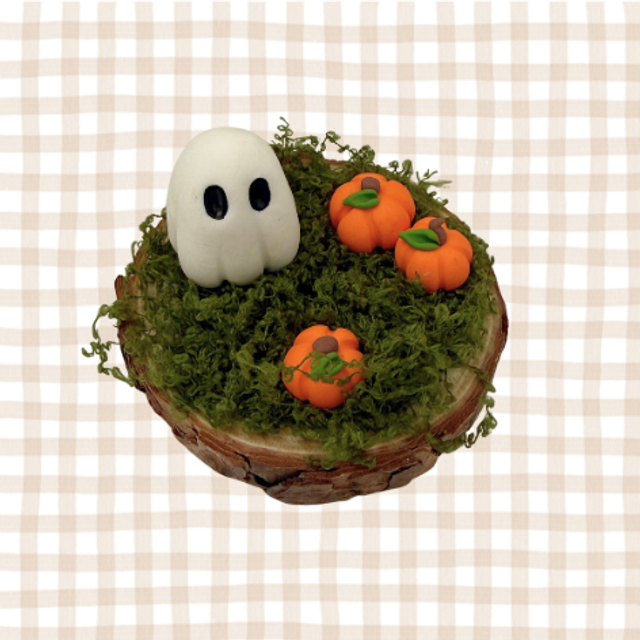 Ghost Pumpkin Forrest Scene