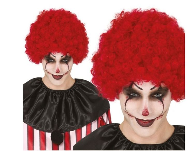 Carnevale , 4298  PARRUCCA CLOWN FOLTA IN SCATOLA