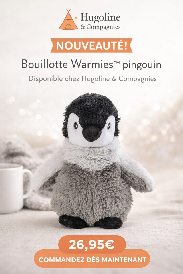bouillotte pingouin warmies 