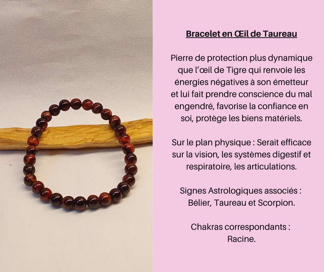 205- Bracelet en Œil de Taureau