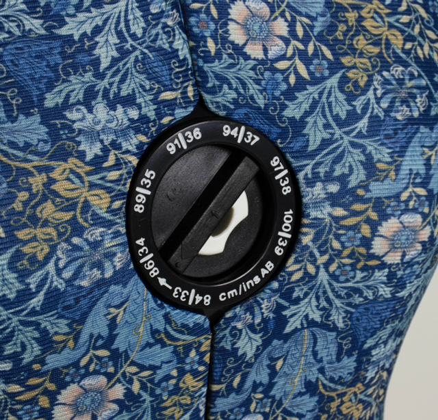 Woodblock Floral Dress Form - Adjustable Mannequin with Floral Print Fabric