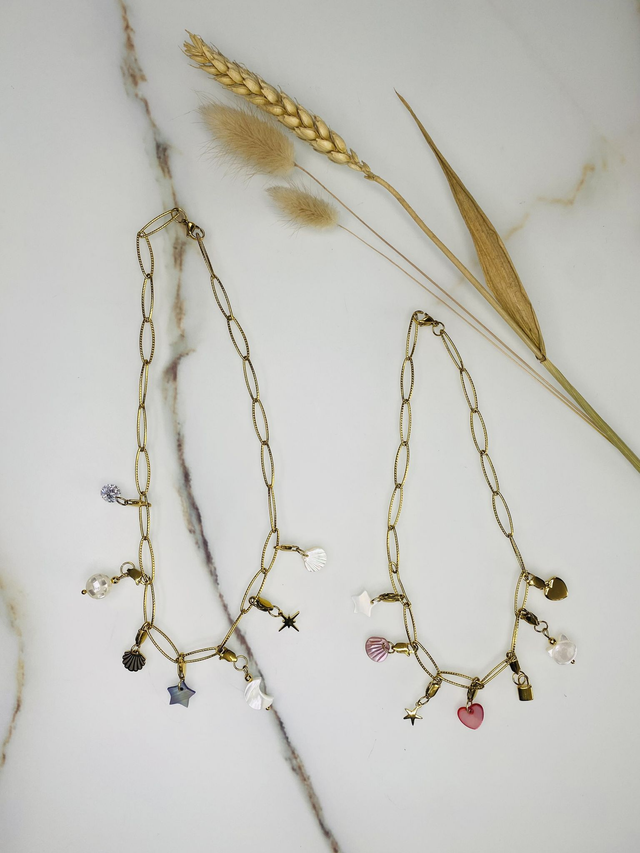 Collier Fille « Philippine » 1 charm