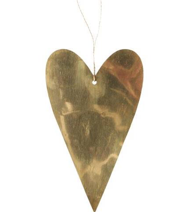 Brass hanging heart