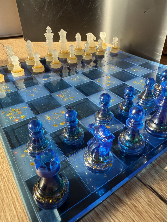 Jeu d échecs en résine personnalisable