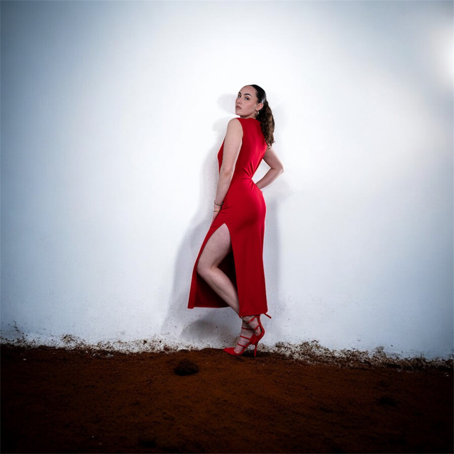 Robe longue de soirée fondue