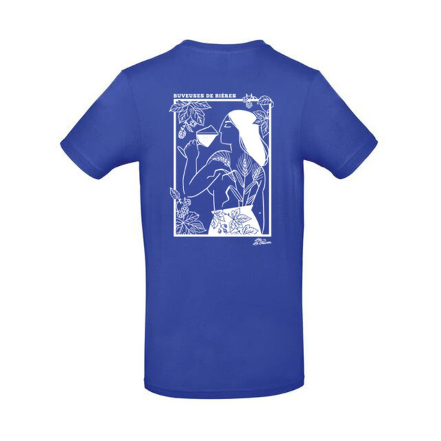 Tee-shirt Bleu droit