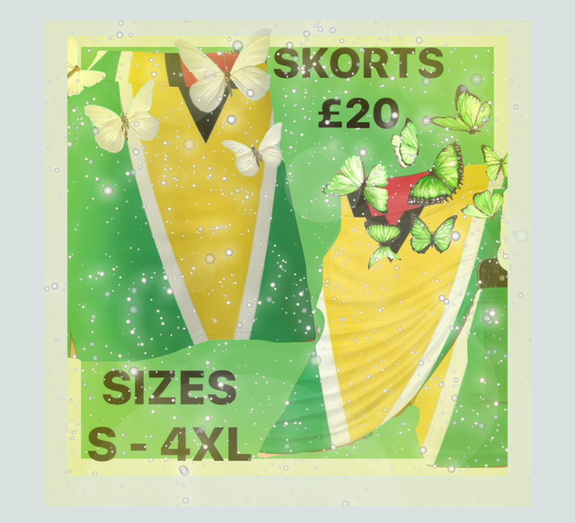 🇬🇾GEO PEPPER POT SKORTS