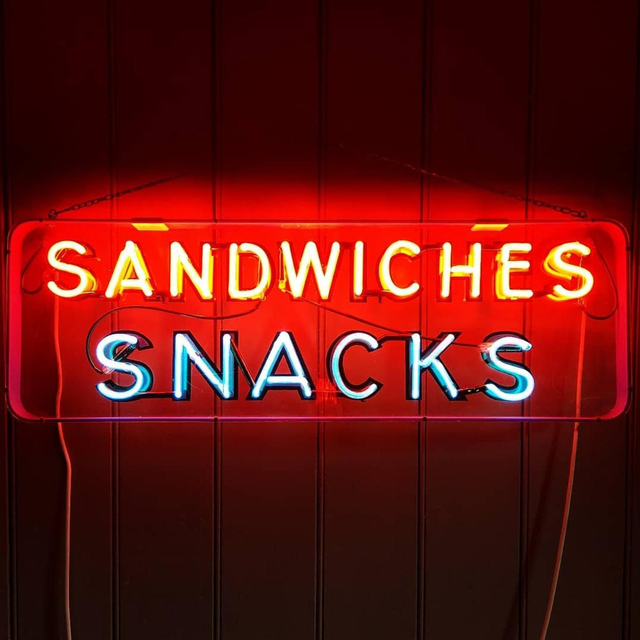 Rare 1940&#039;s Sandwiches Snacks Neon Sign SOLD! 