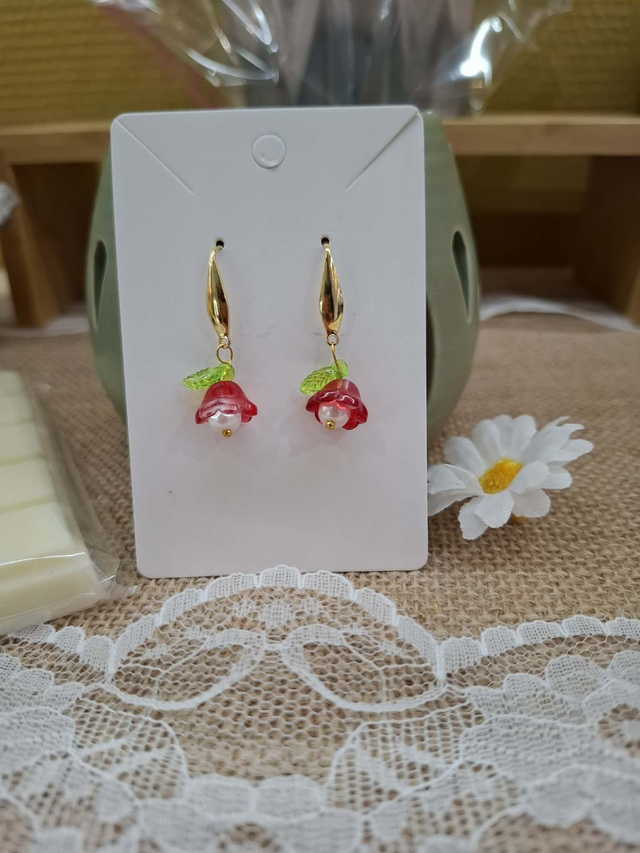Boucle d'oreilles fleur
