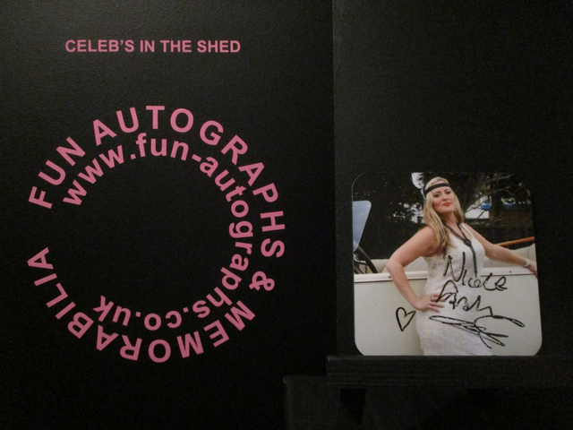 Nicole Faraday Authentic Autographed Coaster (C)(SEE PIC)