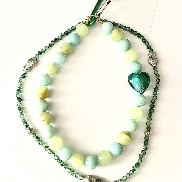 D20 - Dragonne perles en verre double