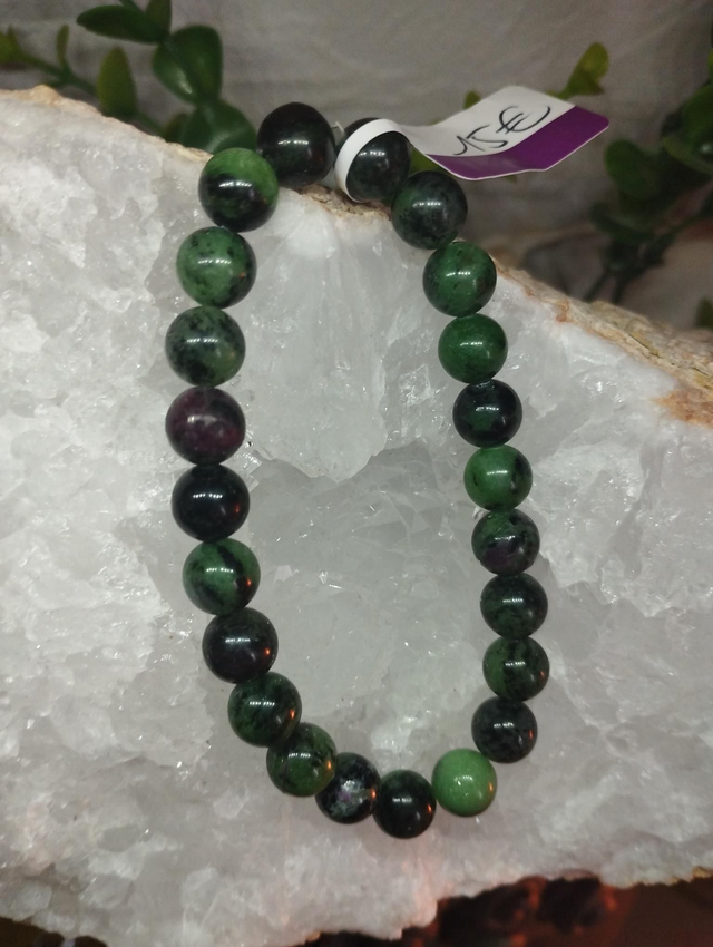 Bracelet Rubis Zoïsite 8mm