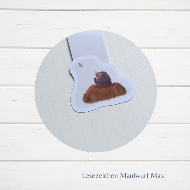 Lesezeichen "Maulwurf Max" (ArtNr. L0025)