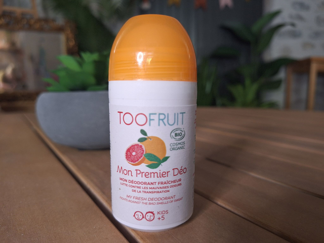 TOOFRUIT - Mon Premier Déo pamplemousse-menthe Déodorant roll-on ROLL-ON | SANS ALCOOL | SANS SELS D'ALUMINIUM