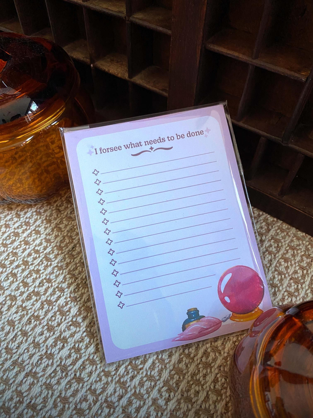 Witchy To Do Notepad