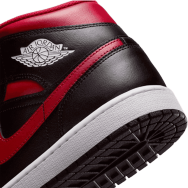 Air Jordan 1 Mid Homme - Black & White - Sneakers