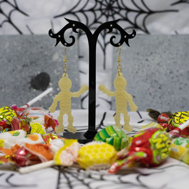 Boucles d'oreilles Squelette