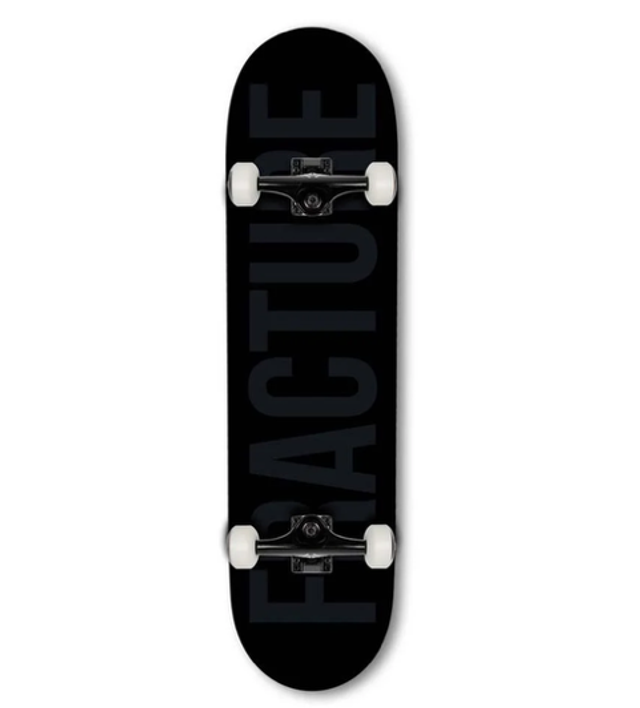 Fracture Fade Black Skateboard - 8.25"