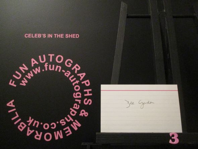 Dee Gordon Authentic Autographed Index Card (3)