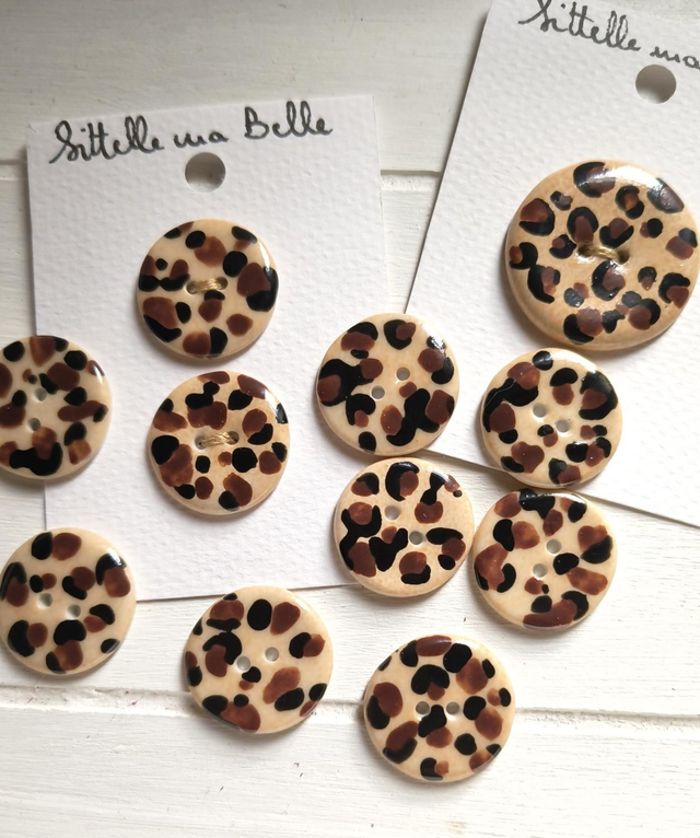 Boutons léopard 