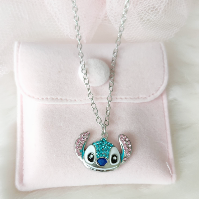Collier strass Stitch