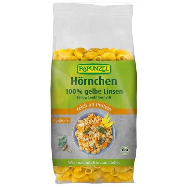 Rapunzel Gelbe Linsen Hörnchen glutenfrei, 300g Packung