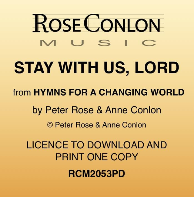 STAY WITH US, LORD  PDF (Piano/Vocal)