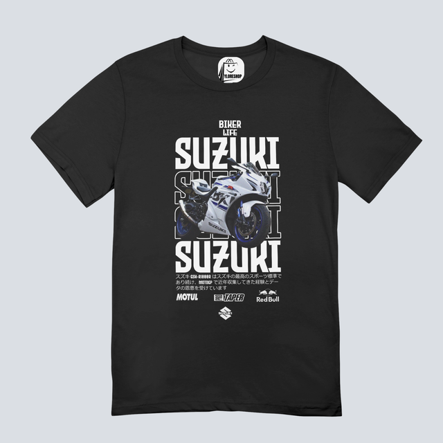 T-shirt cotone-unisex Moto suzuki  