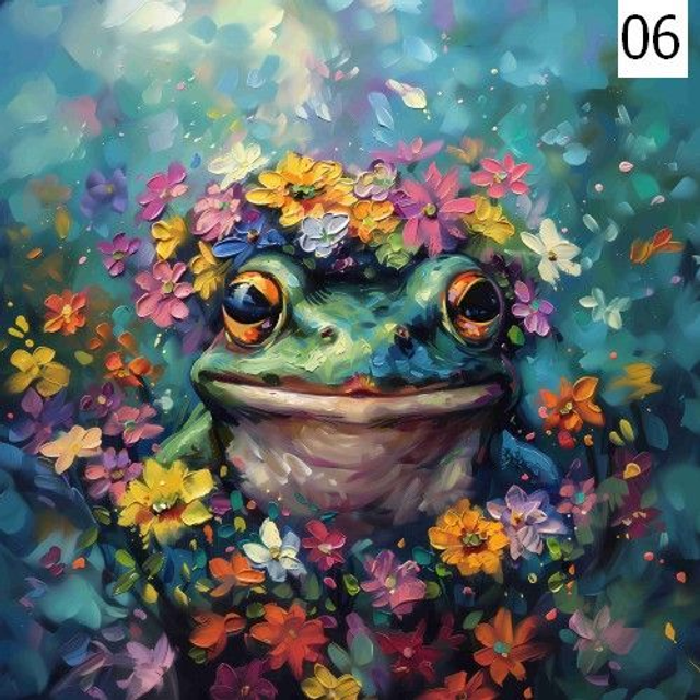 Panneau Grenouille en Polyester - 30x30cm  