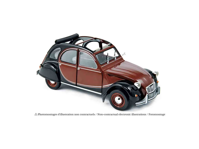 Citroën 2CV Charleston 1982 Delage Rouge et Noire Norev 181510 1/18